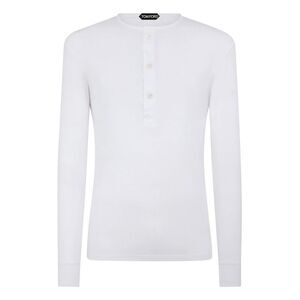 Tom Ford Men Henley Cotton T-Shirt